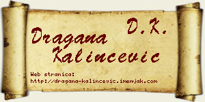 Dragana Kalinčević vizit kartica